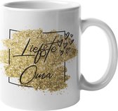 Mug glitter gold Dear Grandma Birthday Mug cadeau