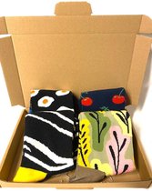 4 PAAR DUTCH POP SOCKS - GEKKE SOKKEN - GRAPPIGE SOKKEN - VROLIJKE SOKKEN - APARTE SOKKEN - UNISEX - MAAT 41-46