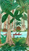 Poster Jungle - Hanneke de Jager - Multikleur - 80 x 140 cm - Fotoprint - art print - wanddecoratie - print