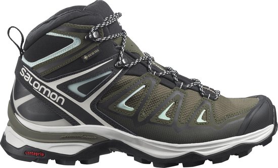 Salomon X Ultra 3 Mid GTX W Wandelschoenen Dames - Olive Night/Zwart - Maat  40 2/3 | bol