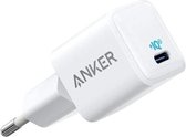 Anker PowerPort III USB-C oplader 18W WIT, USB-C voeding voor iPhone 11 / 11 Pro / 11 Pro Max / XR / XS / X, Galaxy S10 / S9, Pixel 3 / 2, iPad Pro en meer