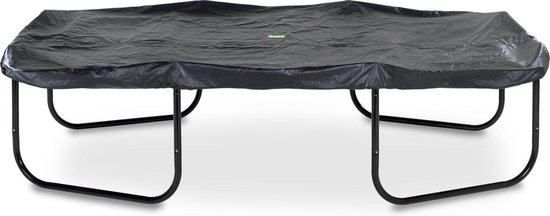 Zwarte EXIT trampoline afdekhoes voor rechthoekige trampolines van 214x366 cm.