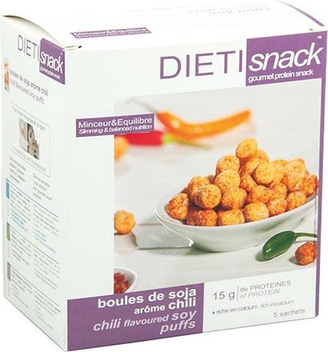 Goedkoopste Dieti Chili Soja Balletjes - 5 stuks - Maaltijdvervanger