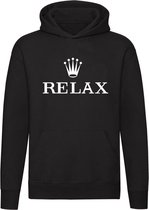 Relax Rolex Hoodie| horloge | vaderdag | geld |miljonair | unisex | trui | sweater  | capuchon