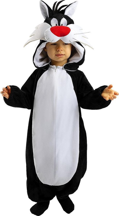 FUNIDELIA Sylvester kostuum voor baby - 0-6 mnd (50-68 cm) - Zwart