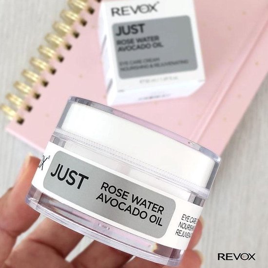 Revox Just Eye Care Cream Rose Water Avocado Oil 50ml bol