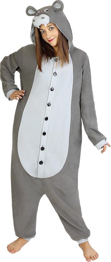 FUNIDELIA Onesie nijlpaard kostuum voor vrouwen en mannen - Maat: L-XL |  bol.com
