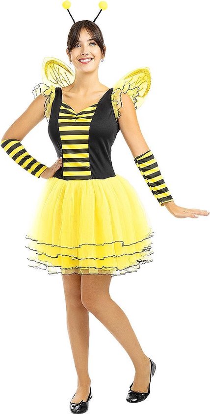 FUNIDELIA Bijen kostuum voor vrouwen Dieren - Maat: L - Geel |