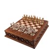 Afbeelding van het spelletje Schaakspel - Schaakbord - Schaakset - Luxe uitgave - Compleet met stukken - Handgemaakte houten schaakbord - Schaken - Chess - 52 x 46 x 10 cm