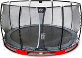 EXIT Elegant Premium inground trampoline rond ø427cm - rood