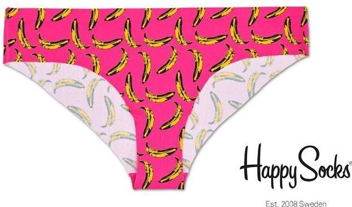 Happy Socks - Andy Warhol - Women's Cheekey - Women - Dames - XS - Banana  Cheeky -... | bol.com