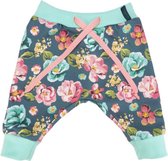 Handgemaakte joggingbroek met bloemen - Romantic Roses - 74-80