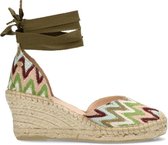 Fred de la Bretoniere Espadrilles - Green color blocking