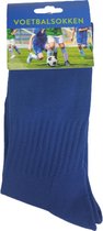 Voetbalsokken 1 Paar Met Elastische Band & Boord - Blauw - Maat 36-40 - Unisex