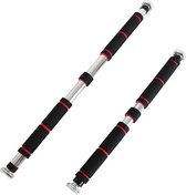 Instelbare optrek bar zwart rood 60cm bij 100 cm