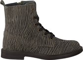 Ton & Ton Burlington Veterboots - Laarzen Met Veters - Meisjes - Groen - Maat 29