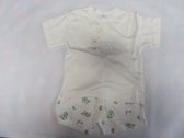 petit bateau , pyjama zomer, jongen , creme ,  4 jaar   102