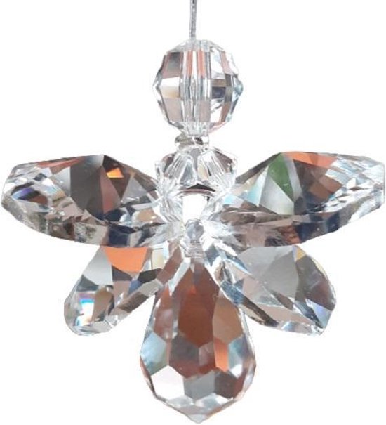 Geluksengel van Swarovski kristallen ( Raamkristal , Raamhanger ,  Regenboogkristal ,... | bol.com