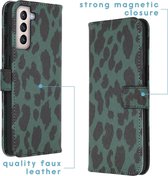 Étui Samsung Galaxy S21 Plus iMoshion Design Softcase Housse - Léopard Vert