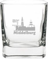 Gegraveerde drinkglas 29cl Middelburg