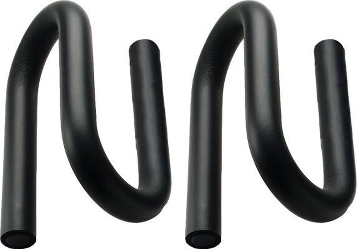 db SKILLS push up bars - opdruksteun zwart - home workout - foam handvaten - Anti slip - fitness accesoires