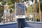 Plan de ville en bois Amsterdam 3D - XL (60 x 40 cm)