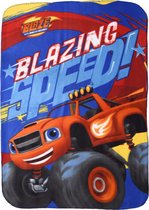 Nickelodeon Deken Blazing Speed! Jongens 140 Cm Polyester Blauw/rood