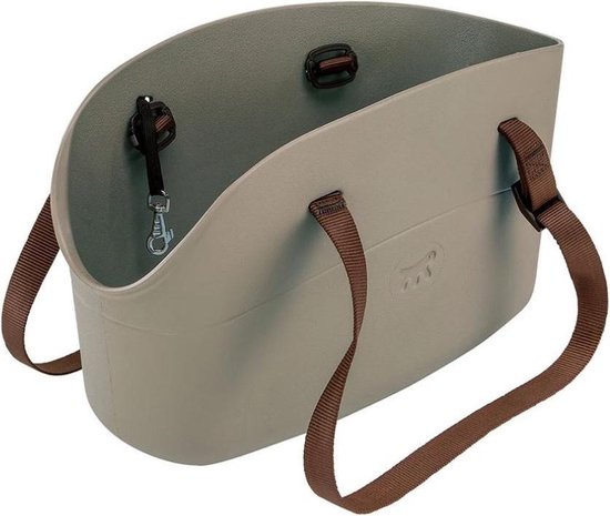 Ferplast Hondendraagtas With-me 35 X 22 Cm Rubber Bruin/grijs