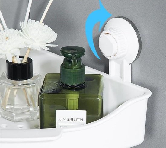 Hoekhouder voor douche, zonder boren, afneembare