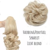 Ponytail & Hairbun SPAARSET Paardenset & Haarstuk net echt haar