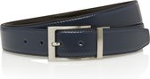 Reversible belt - Omkeerbare pantalon riem - Draaibaar Reversible 2 KANTEN DRAAGBAAR Blauw en Bruin Herenriem Dubbelzijdig - Omkeerbare riem