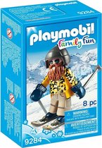 PLAYMOBIL Family Fun Skiër op snowblades  - 9284