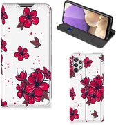 Smartphone Hoesje Geschikt voor Samsung Galaxy A32 5G Mobiel Cover Blossom Red
