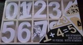 box numbers - houten cijfers - decoratie - cijfers - kleur wit