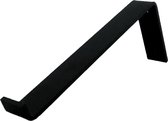 GoudmetHout Industriële Plankdrager L-vorm 30 cm - Per stuk - Staal - Mat Zwart - 4 cm x 30 cm x 15 cm