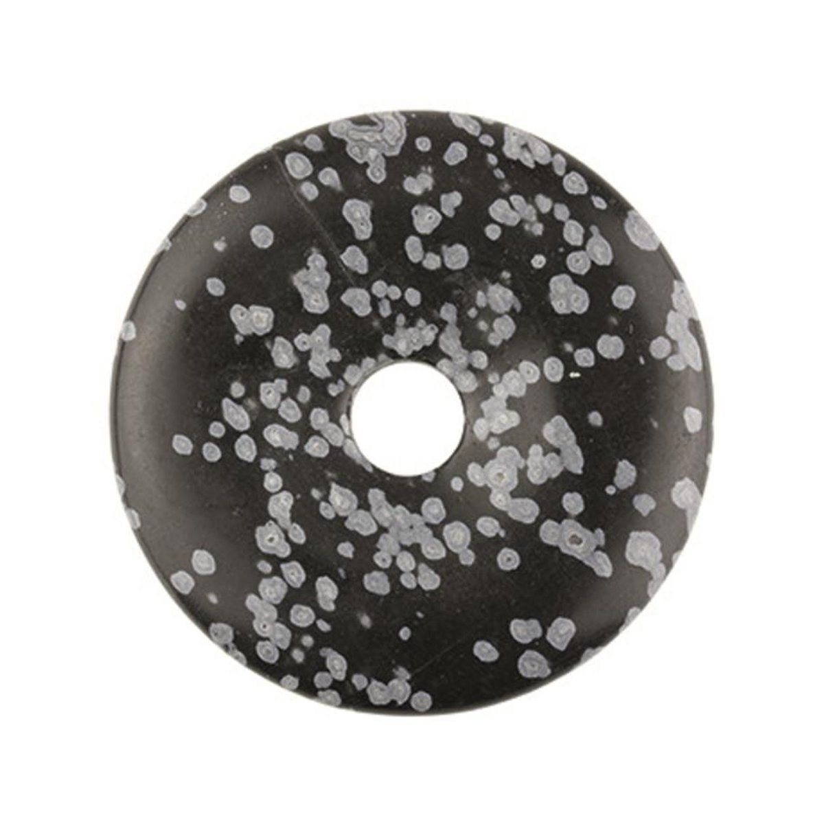Ruben Robijn Obsidiaan sneeuwvlok donut 40 mm