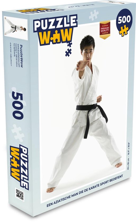 Ontleden mooi arm Puzzel 500 stukjes Karate - Een Aziatische man die de karate sport beoefent  -... | bol.com