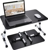 iDock® Ergonomische Laptop Tafel met Anti-slip Pad – Verstelbare Laptoptafel – Bedtafel – makkelijk Opvouwbaar & Verstelbaar – Notebook, Tablet, Boek & Laptopstandaard – Zwart