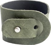Servetringen Leer Groen Set 4 stuks | Coaster Queen