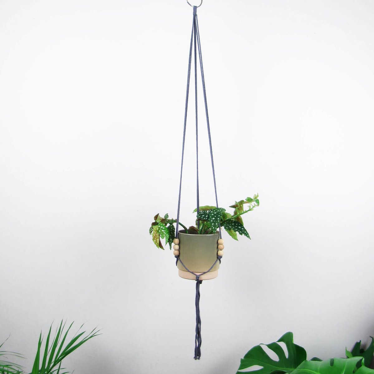 Vintage Bloempot Plantenhanger Hangpot Mobach Stijl | Vaas | Vintage