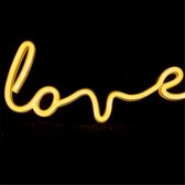 Love warm wit lamp led verlichting neon look