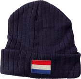 Premium Kwaliteit Holland Muts / Beanie | Nederlandse Vlag | Blauw