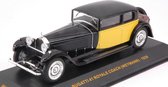Bugatti 41 Royale Coach 1929 ( Weymann )Black / Yellow 1:43 Ixo Models