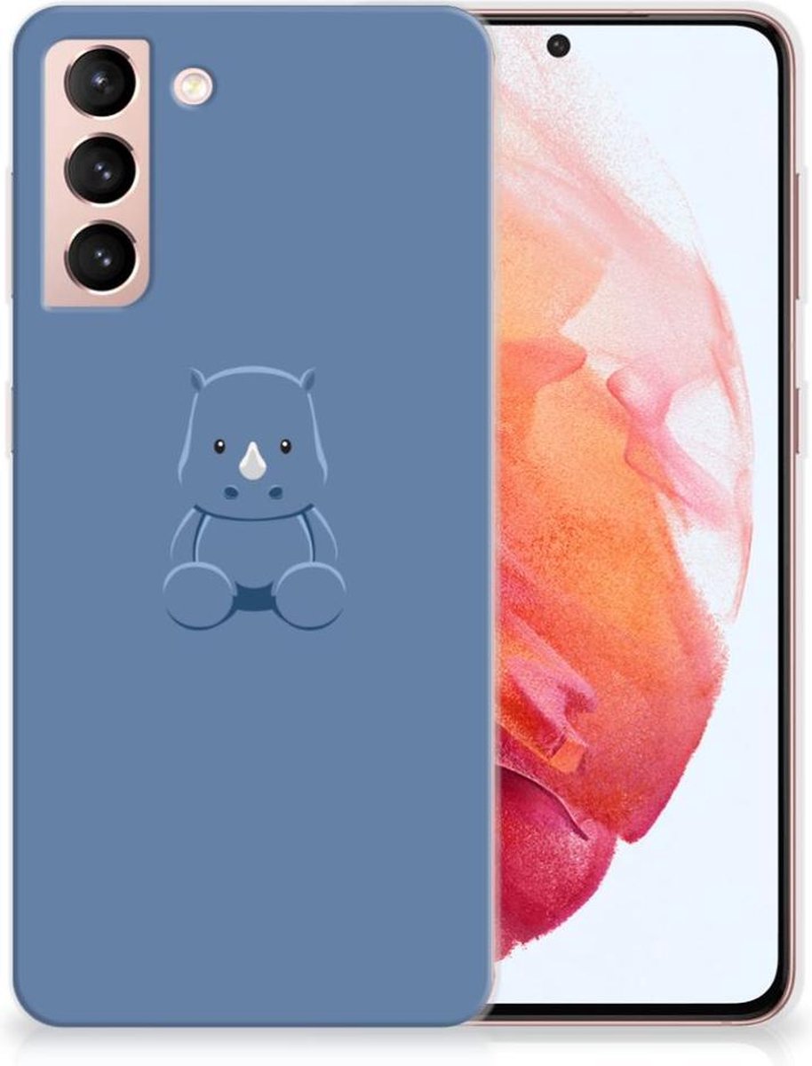 Samsung Galaxy S21 Telefoonhoesje met Naam Baby Rhino