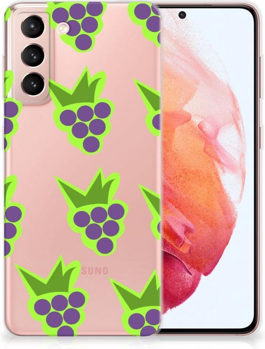 Samsung Galaxy S21 Siliconen Case Druiven