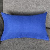 Kussenhoes effen donkerblauw (30 x 50 cm)