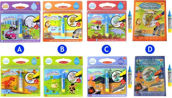 Waterkleurboek met pen - onderwaterwereld