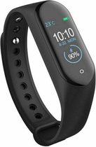 Smartwatch plus  6.0 - Smart polsband - Unisex - Activiteiten tracker - Multifunctioneel horloge - Stappen / Calorieën / Afstand / Weer / Hartslag - Sporthorloge - Zwart