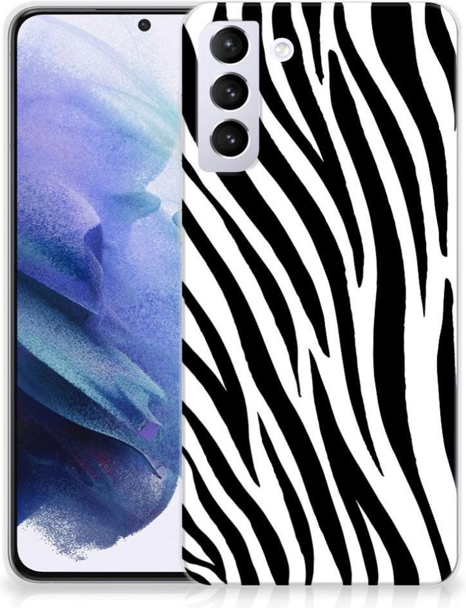 Samsung Galaxy S21 Plus TPU Hoesje Zebra