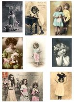 KP0010 Vintage Toppers A4 Children (5 stuks)